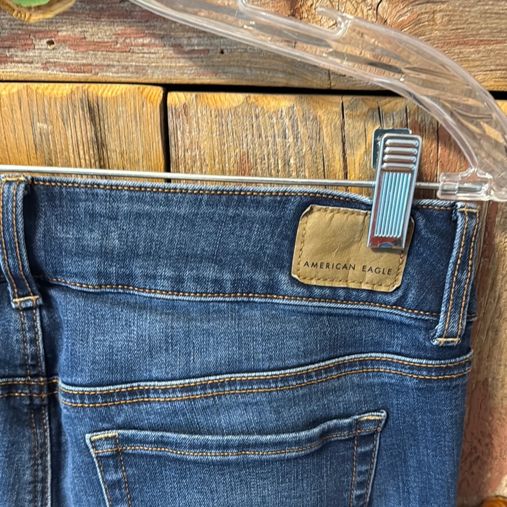 American Eagle Outfitters Artist’s Flare Women's Blue denim jean sz 10 XL - Picture 5 of 14